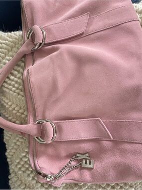 Pink Suede Women’s Shoulder Bag